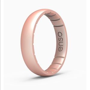 Enso Rings - Thin Elements Silicone Ring - Rose Gold - Womens Size 5